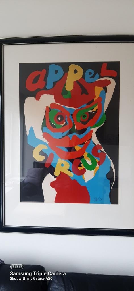 Litho Appel Circus, Antiek en Kunst, Kunst | Litho's en Zeefdrukken, Ophalen