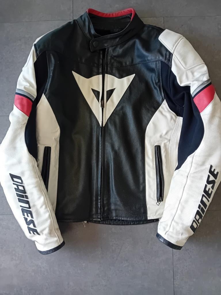 Motorkleding Dainese, motorpak maat 52, leder, broek en vest, Ophalen