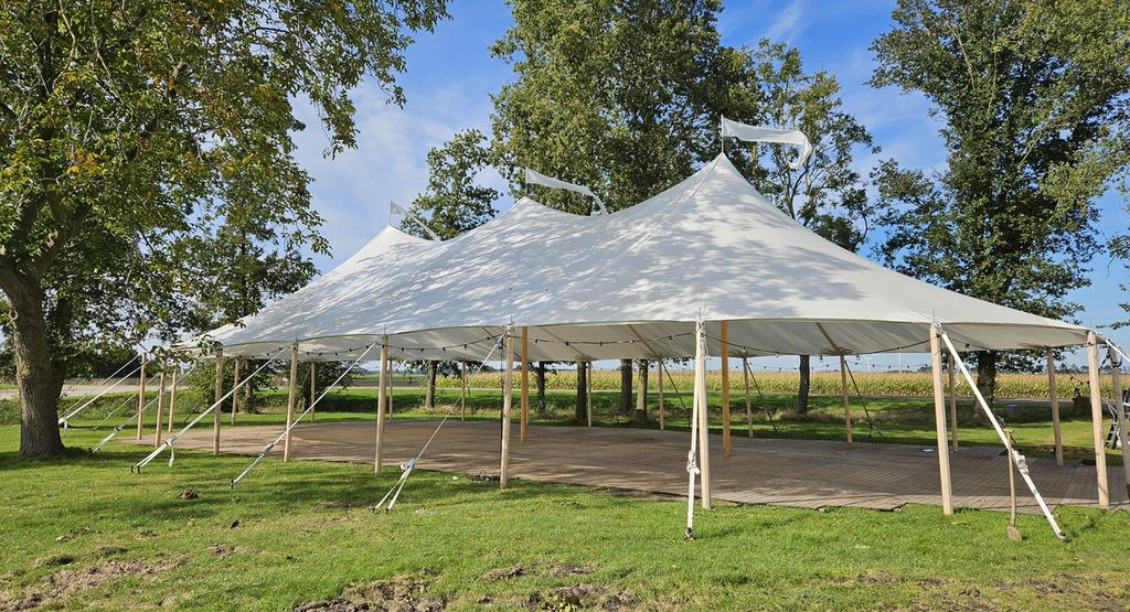 14x26 meter sailcloth te koop, stretchtent, feesttent, Hobby en Vrije tijd, Ophalen, Zo goed als nieuw