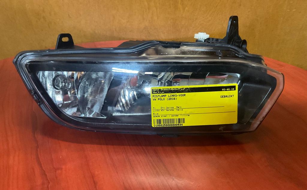 Origineel VW Polo 2016 Mistlamp LINKS Voor, -, Origine de la pièce connue, Utilisé, -