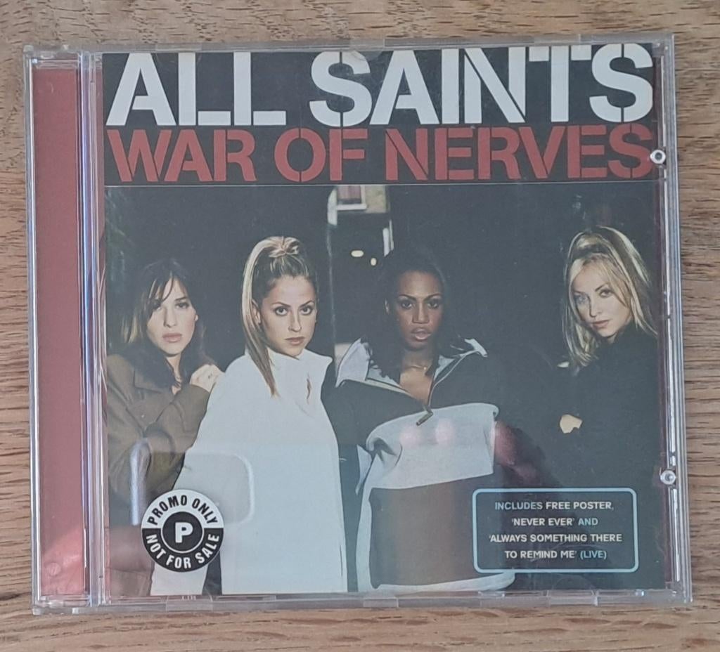 All Saints - War Of Nerves (promo only), Cd's en Dvd's, Cd Singles, Zo goed als nieuw, Pop, 1 single, Maxi-single, Ophalen of Verzenden