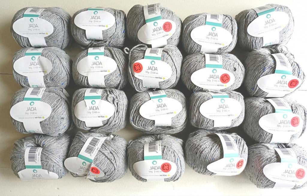 Lot de 20 pelotes coton/soie Jada (Veritas), Hobby & Loisirs créatifs, Tricot & Crochet, Enlèvement