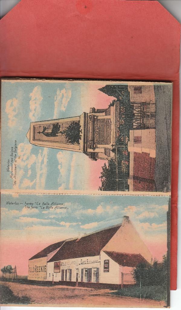 Waterloo - Pochette contenant 10 cartes postales en couleur, Collections, Enlèvement ou Envoi, Avant 1920, Non affranchie, Brabant Wallon