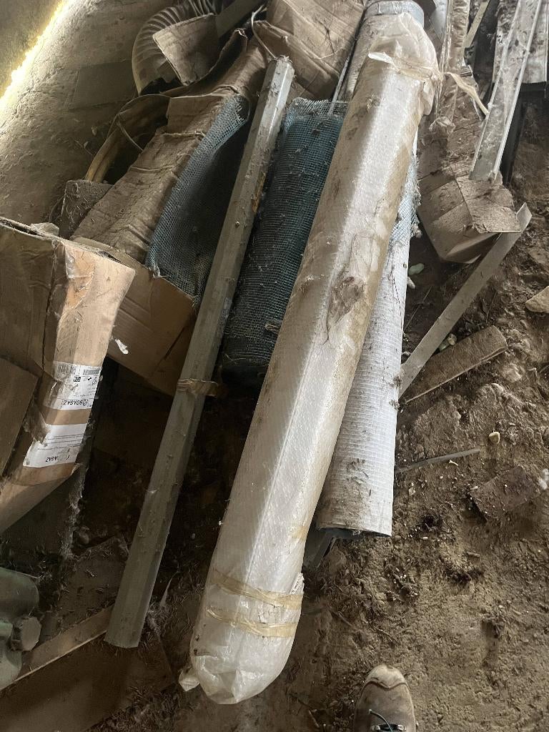 Rolluik met motor, Doe-het-zelf en Bouw, Rolluiken, Ophalen, 100 tot 150 cm, Wit, Zo goed als nieuw