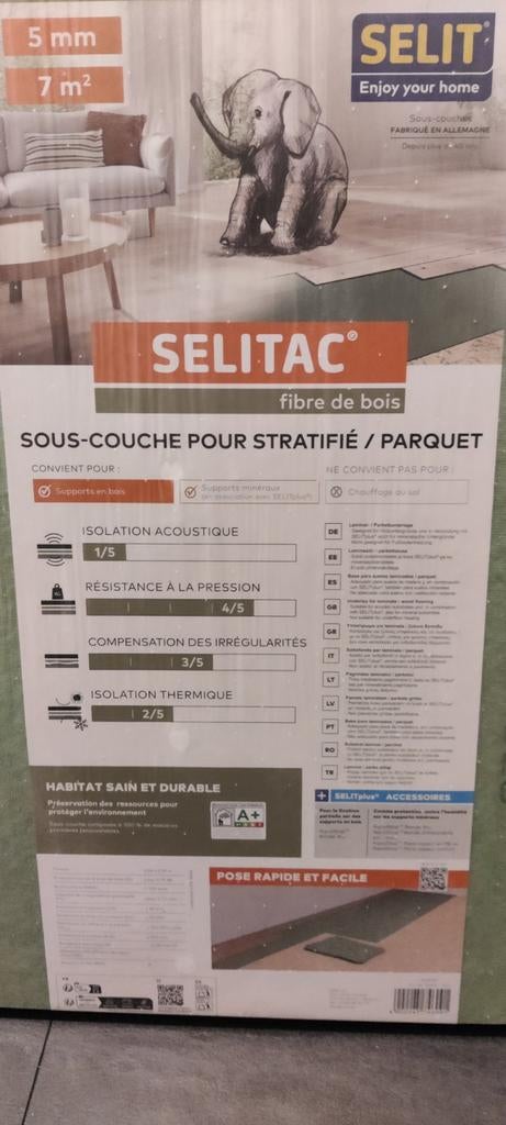 Selitac ondervloer 20 euro, Ophalen, Laminaat