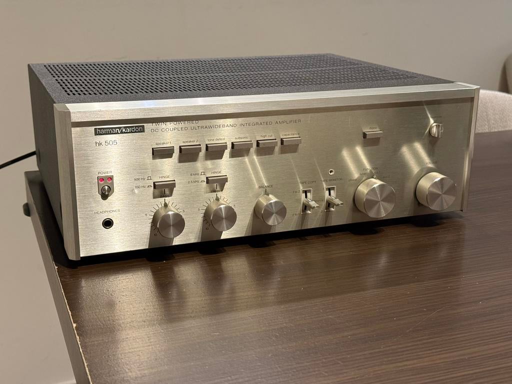 Harman Kardon HK505 Twin Powered integrated amplifier (1979), Enlèvement, Utilisé