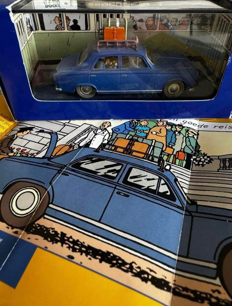 Kuifje auto 1:43 peugeot 403 taxi uit juwelen B castafiore, Enlèvement ou Envoi, Tintin, Comme neuf
