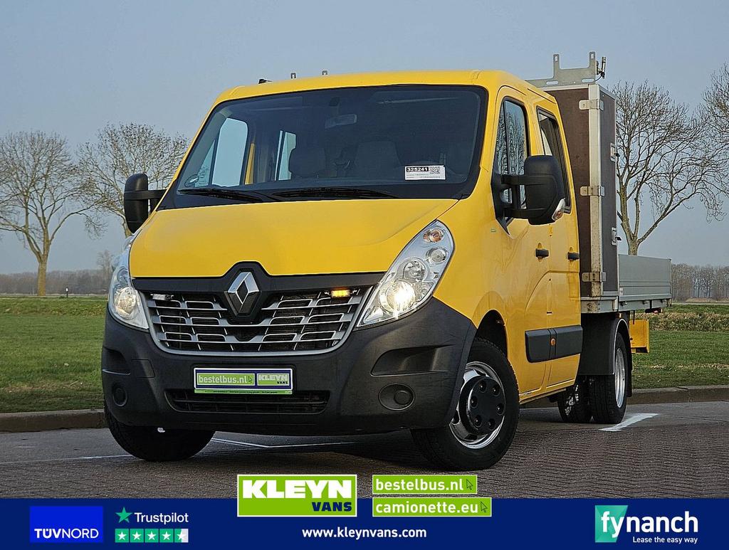 Renault MASTER 2.3 DCI 145 DC DL KRAAN, Auto's, Bestelwagens en Lichte vracht, Overige kleuren, Renault, Bedrijf, Te koop