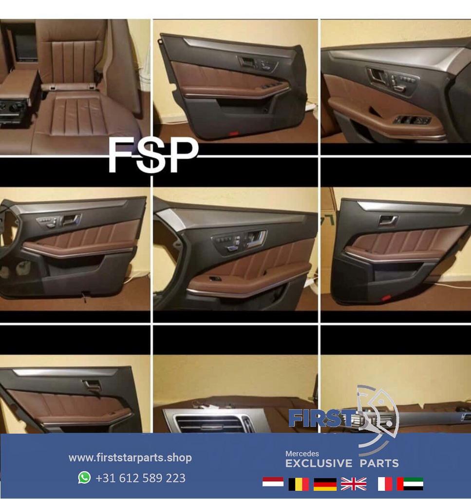 W212 E Klasse AMG E63 interieur bruin leer Mercedes stoelen, Auto-onderdelen, Gebruikt, -, Ophalen of Verzenden, -