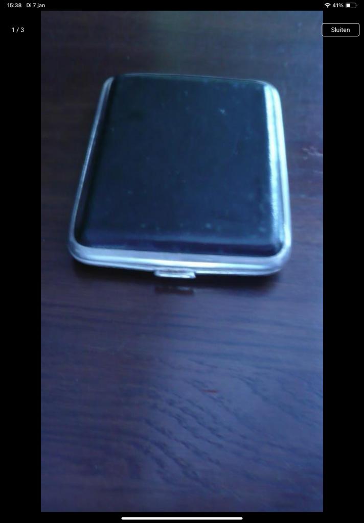 Antiek sigaretten doosje prima staat, Verzamelen, Ophalen, Gebruikt