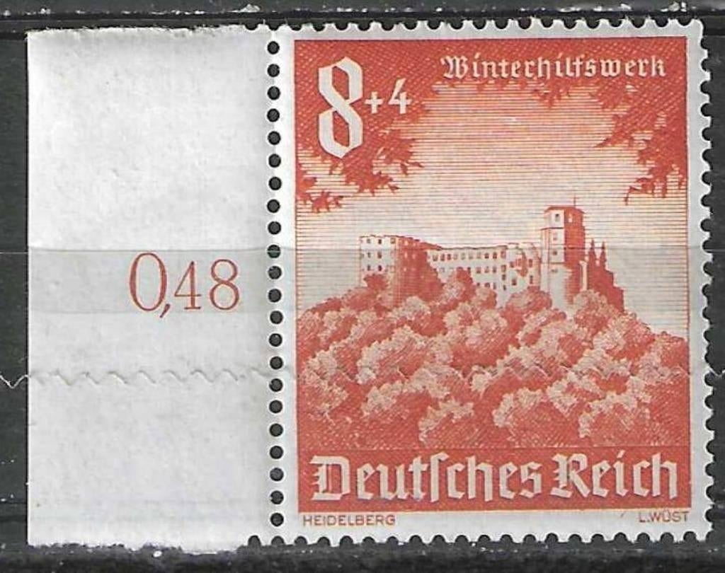 Allemagne 1940 - Yvert 679 - Château de Heidelberg (PF), Envoi, Non oblitéré