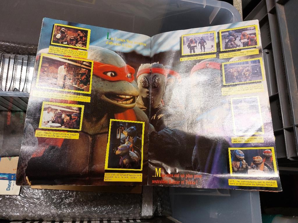 Album tortues ninja 2, Collections, Enlèvement, Utilisé, Cinéma, Télévision ou Audiovisuel