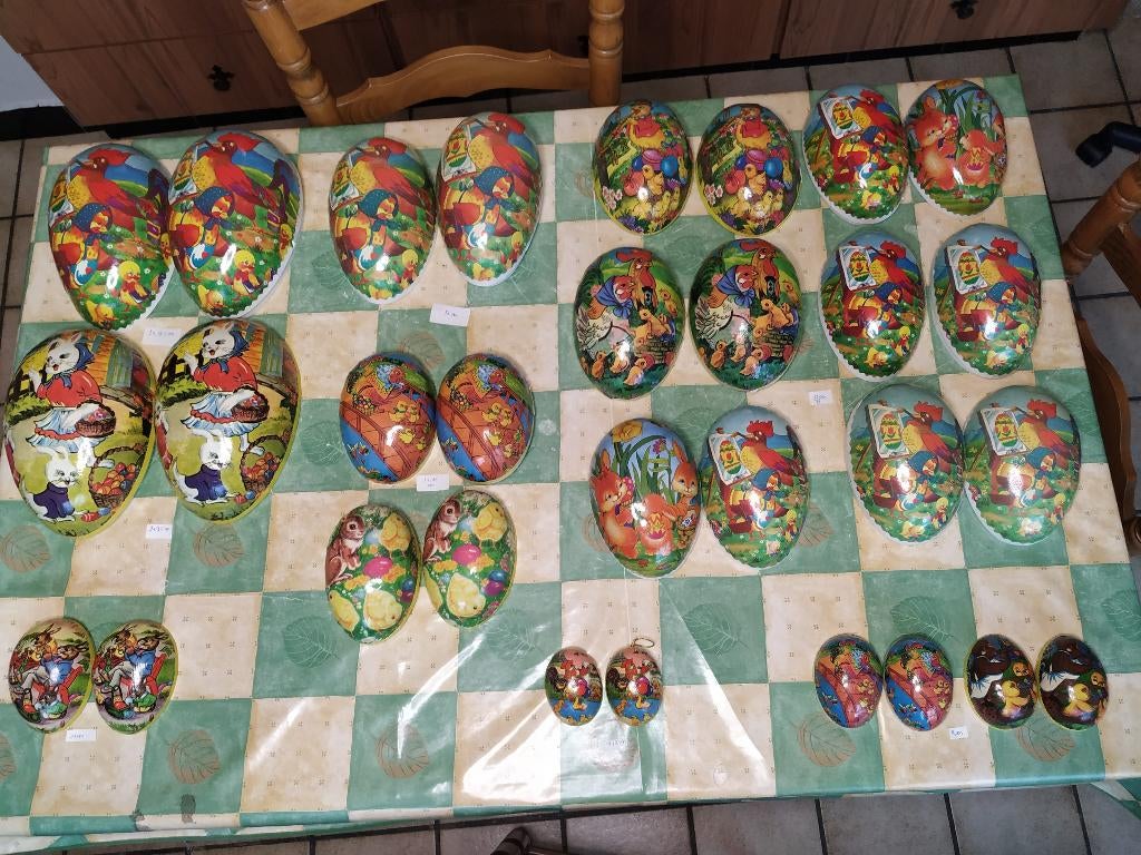 kartonnen vintage paaseieren uit te kiezen, Divers, Pâques, Enlèvement ou Envoi