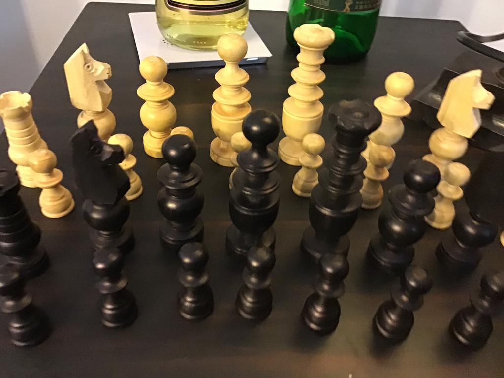 Prachtige reeks  originele waardevolle Regency schaakstukken, Ophalen of Verzenden, Zo goed als nieuw