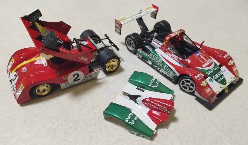 Hot Wheels SB 1/18 - Ferrari F333 SP en Ferrari 312P, Ophalen, Auto, Hot Wheels