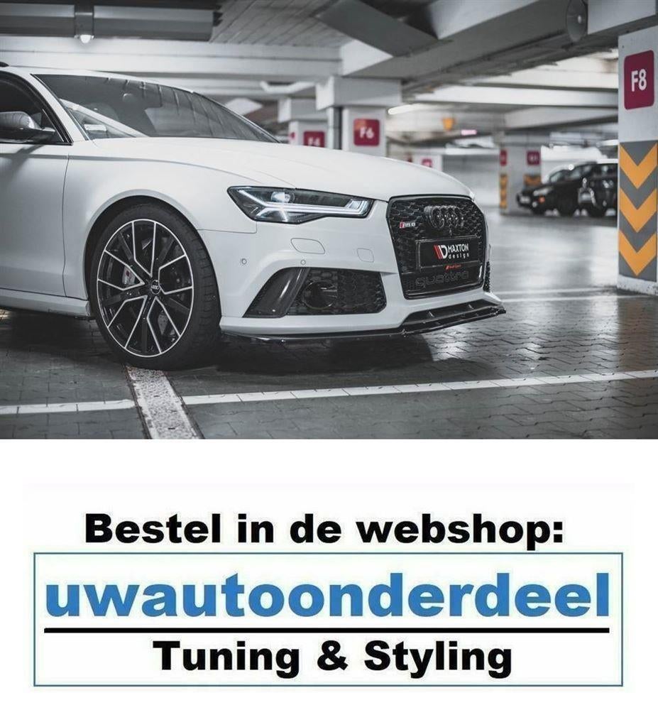 Maxton Spoiler Lip Splitter Styling Avant Voor Audi RS6 C7, Verzenden