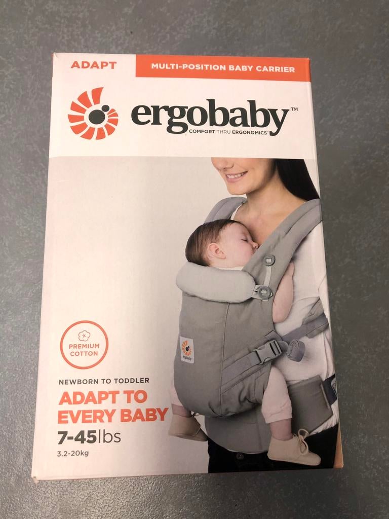 Porte-bébé Ergobaby Adapt SoftTouch + adaptateur nourrisson, Kinderen en Baby's, Babydragers en Draagdoeken, Zo goed als nieuw