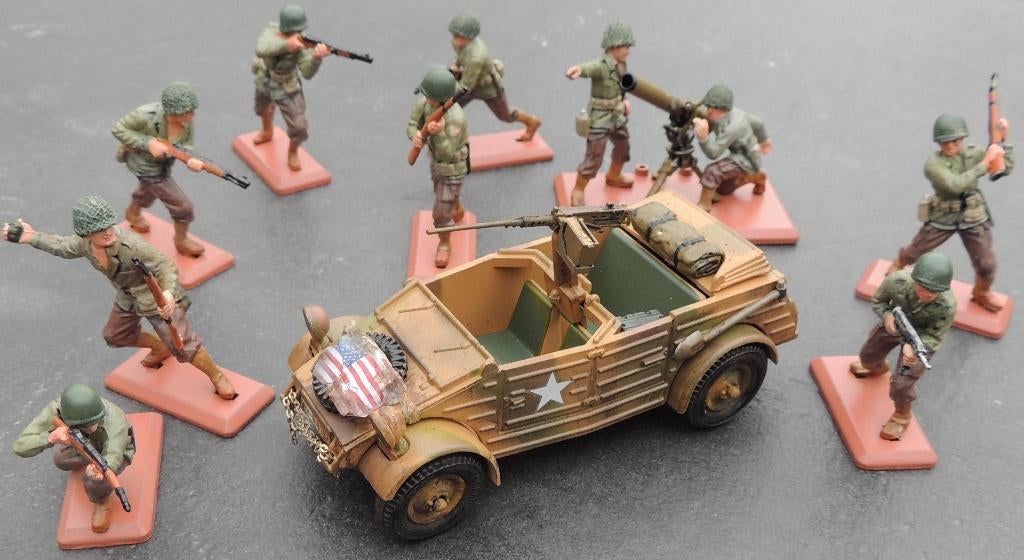 Britains Deetails Kubelwagen capturée et US Ranger's, Verzenden, Nieuw, Groter dan 1:32, Auto