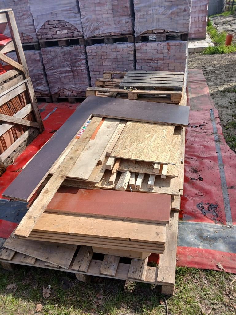 Partij gebruikt hout., Doe-het-zelf en Bouw, Hout en Planken, Ophalen