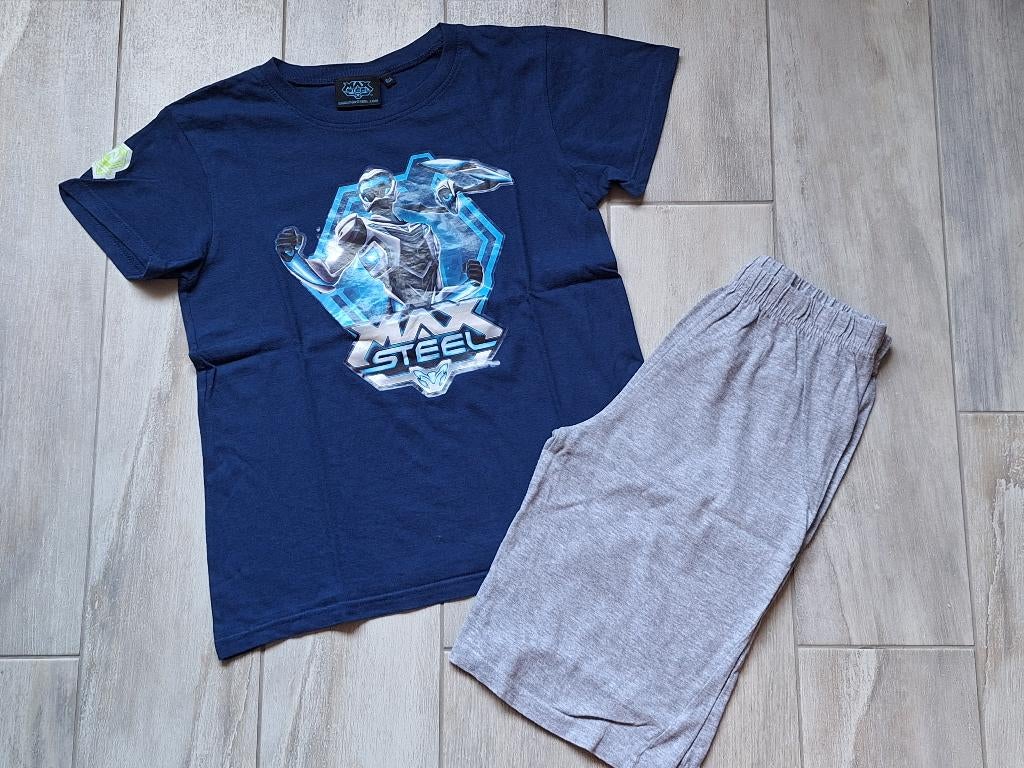 ★ M140 - Zomerpyjama Max Steel, Kinderen en Baby's, Kinderkleding | Maat 140, Gebruikt, Jongen, Nacht- of Onderkleding, Ophalen of Verzenden