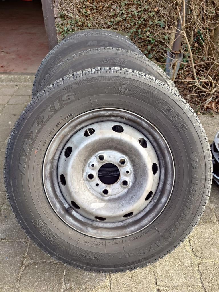 215/70r15 en velgen Fiat Ducato, Auto-onderdelen, Banden en Velgen, Ophalen, 15 inch, Band(en), Bestelwagen