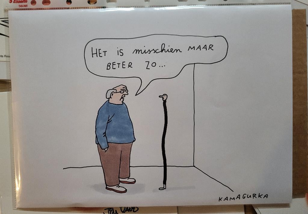 Kamagurka - origineel, Antiek en Kunst, Ophalen of Verzenden