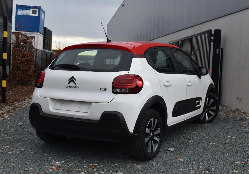 Citroen C3 1.2 Shine EAT6 110CV Airco/Navi/Led/Airbump BTW, Auto's, Citroën, Stof, Wit, Bedrijf, 81 kW