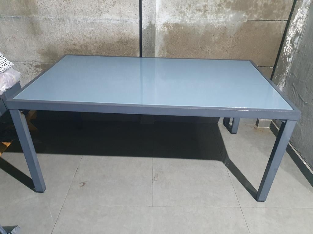 Tuintafel Antraciet Oppvl Glas
L 160
B 90
H 74 
0484554389, Tuin en Terras, Ophalen