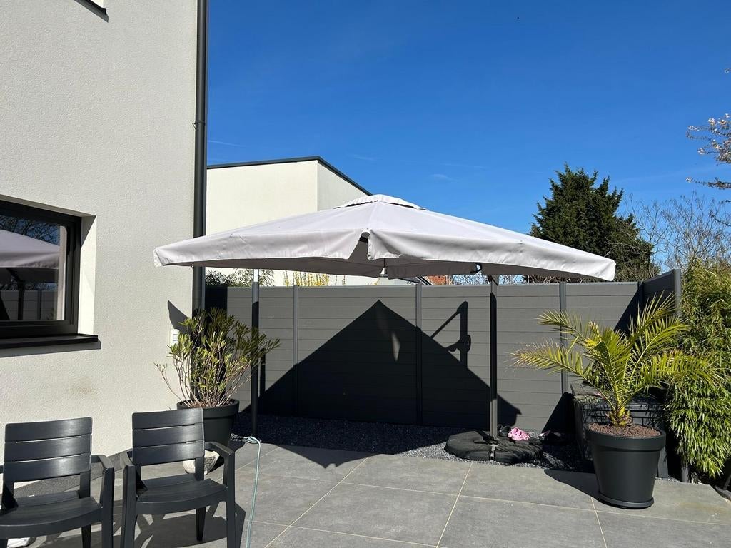 Parasol, Enlèvement, Parasol sur pied, Réglable, Utilisé