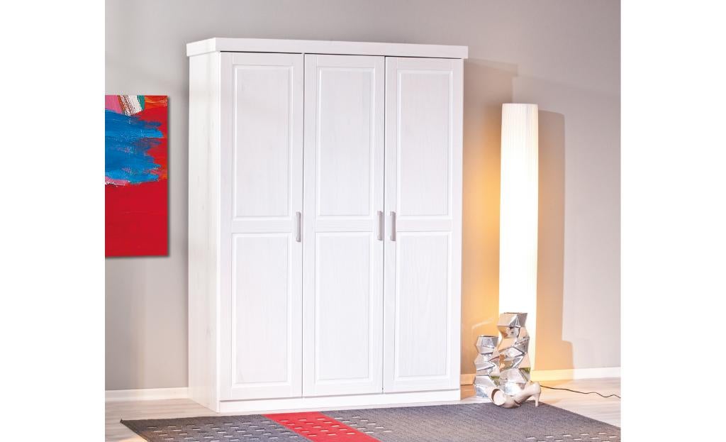 Massief grenen houten kledingkasten. Wit of Naturel, Huis en Inrichting, Met deur(en), Verzenden, 150 tot 200 cm, Nieuw