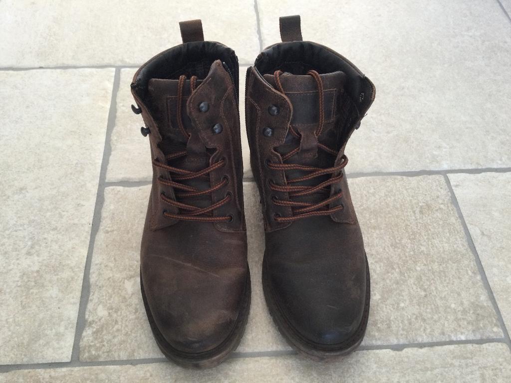 Lederen herenboots maat 40, Vêtements | Hommes, Chaussures, Bottes, Enlèvement ou Envoi, Comme neuf, Brun