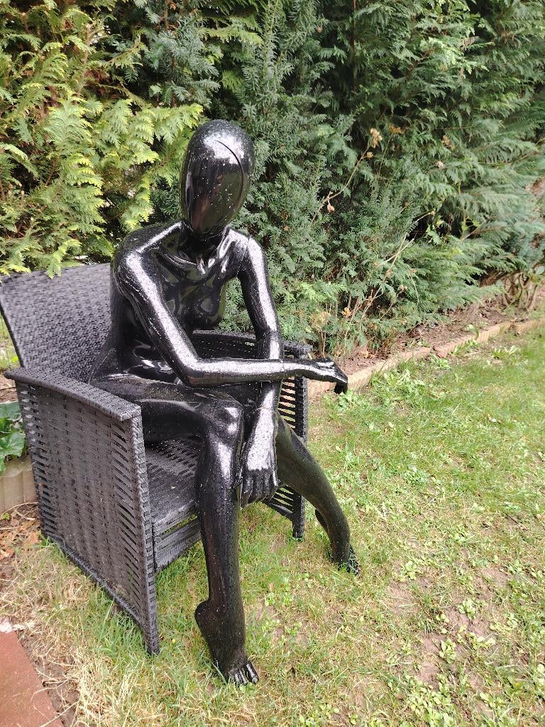 Statue noire moderne - Statue/sculpture de jardin abstrait, Enlèvement