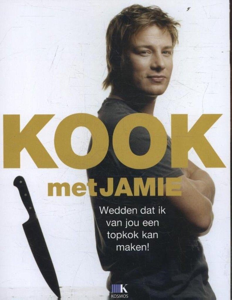 boek: kook met Jamie (Oliver)+ VHS video kerstspecial, Ophalen of Verzenden, Zo goed als nieuw
