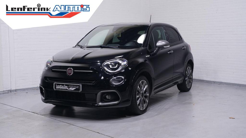 Fiat 500X 1.3 GSE Sport ACC PDC v+a NAP DAB Navigatie Apple-, Auto's, Fiat, Automaat, Zwart, 500X, Zwart