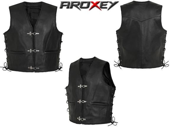 Nieuw leren motorvest, Motoren, Kleding | Motorkleding, Jas | leer, Dames, Heren, Kinderen, Nieuw met kaartje, Ophalen of Verzenden