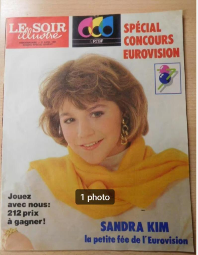 Le soir Illustré 1987 spécial concours eurovision, Livres, Enlèvement ou Envoi, Comme neuf, Musique, Cinéma ou TV