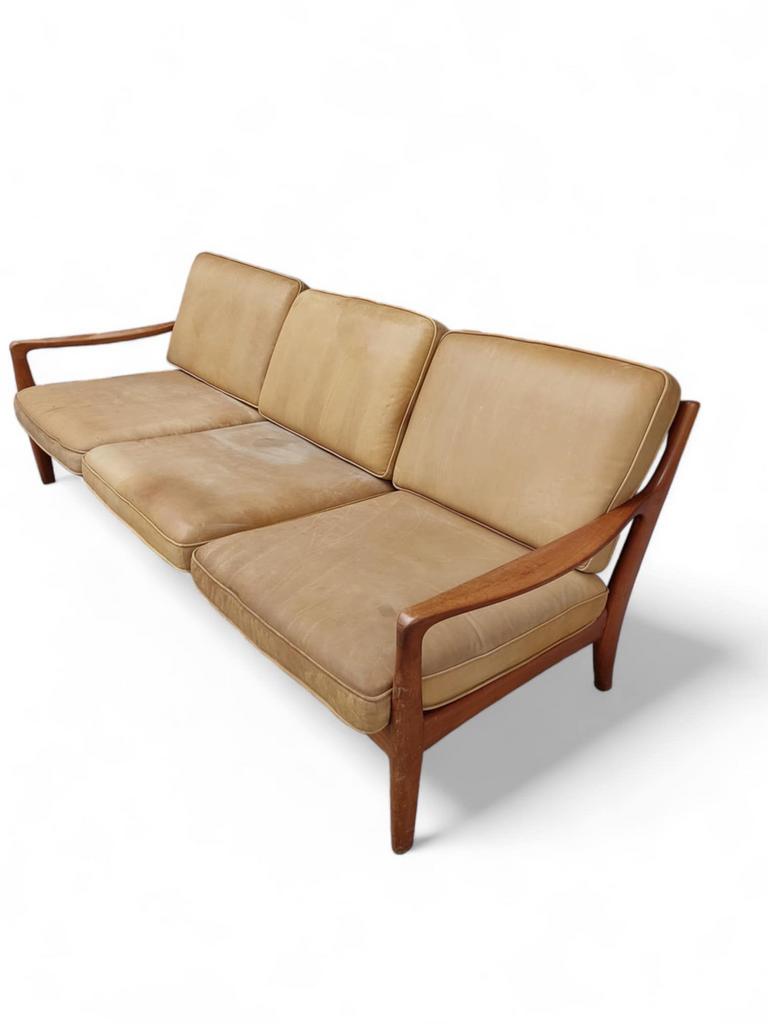 Canapé scandinave 3 places-déhoussable, Maison & Meubles, Canapés | Sofas & Chaises Longues, Utilisé, Trois personnes, Cuir, Enlèvement