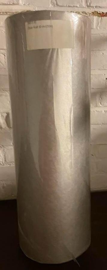 Zilver craft papier 50cm breed 250m op de rol, Diversen, Ophalen, Nieuw