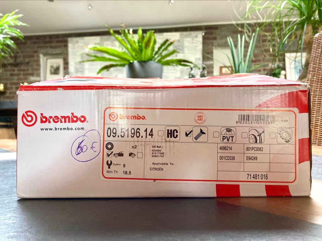 Freins Brembo Citroën, Autos : Pièces & Accessoires, Enlèvement, Citroën