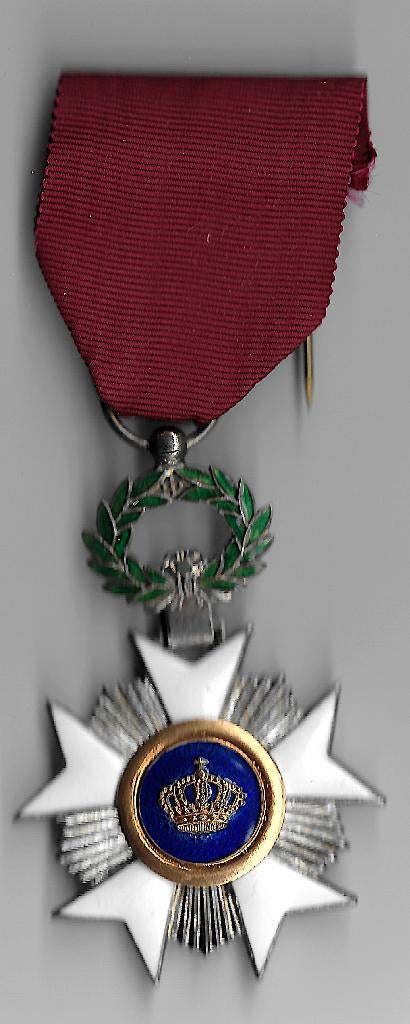 Medaille Officier in de kroonorde, Verzamelen, Militaria | Algemeen, Verzenden, Landmacht, Lintje, Medaille of Wings