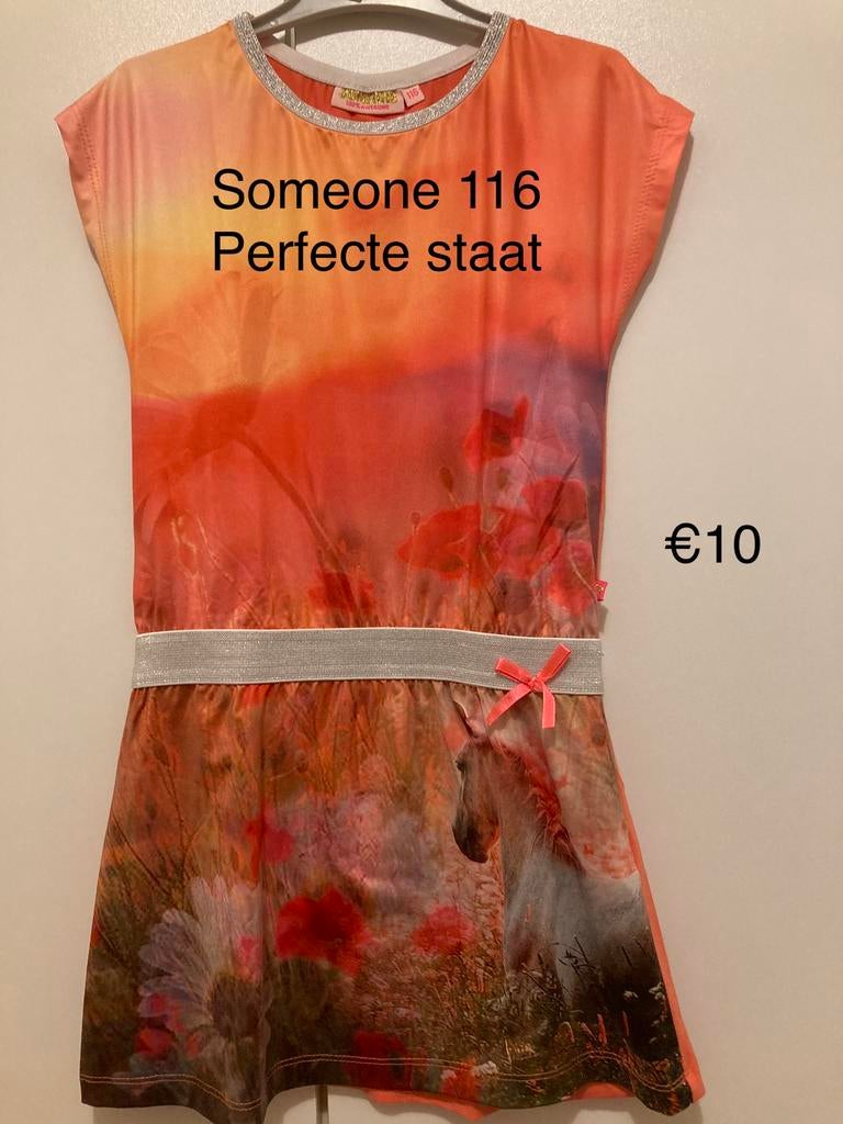 Someone 116 kleed met glitterelastiek en strikje, Ophalen of Verzenden, Zo goed als nieuw, Someone, Jurk of Rok