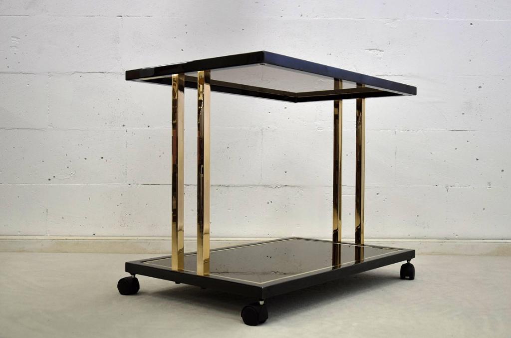 Belgo Chrome drankenwagen, België, circa 1980, Antiquités & Art, Curiosités & Brocante, Enlèvement ou Envoi