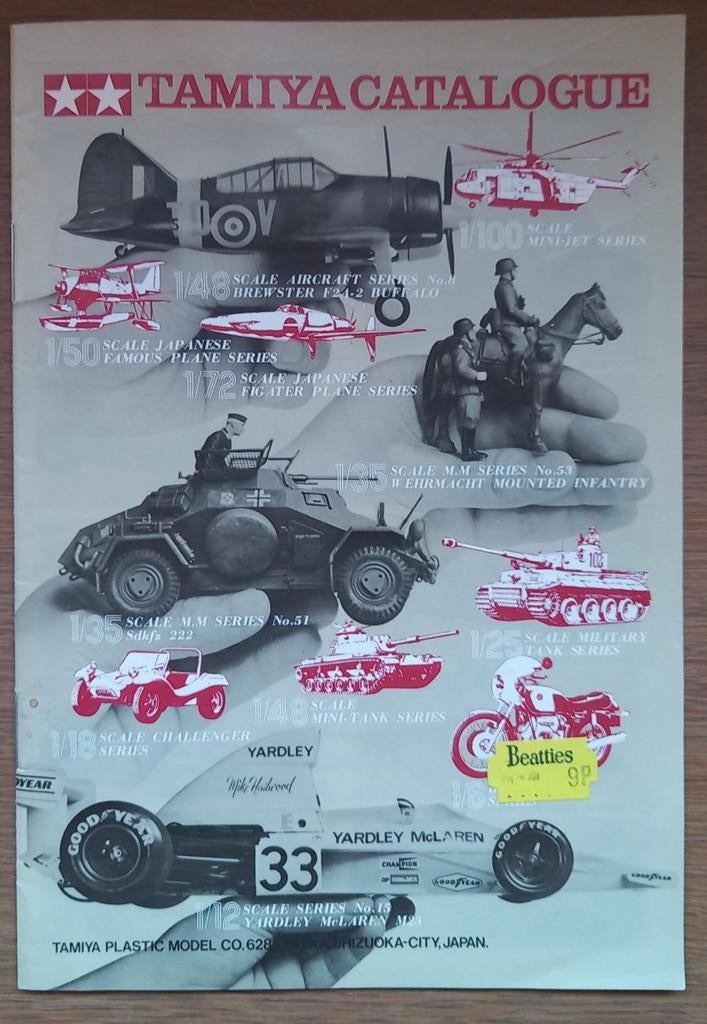 Catalogue TAMIYA des années 1970 Vintage 4, Enlèvement ou Envoi, Tamiya