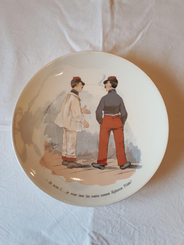 Assiette Sarreguemines 01, Antiquités & Art, Enlèvement