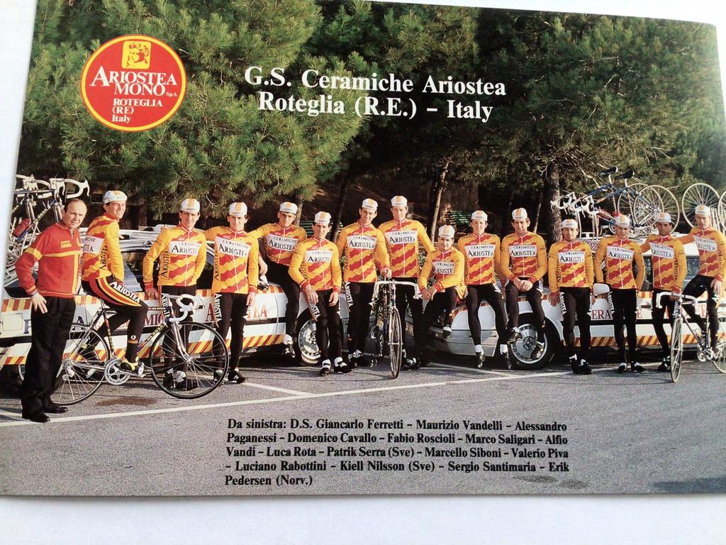 Wielerkaart 1978 team ariostea valerio piva, Verzenden, Zo goed als nieuw