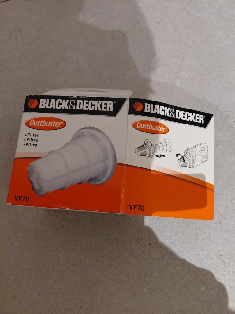 Filter voor Black en Decker handstofzuiger, Elektronische apparatuur, Ophalen of Verzenden, Nieuw, Kruimeldief