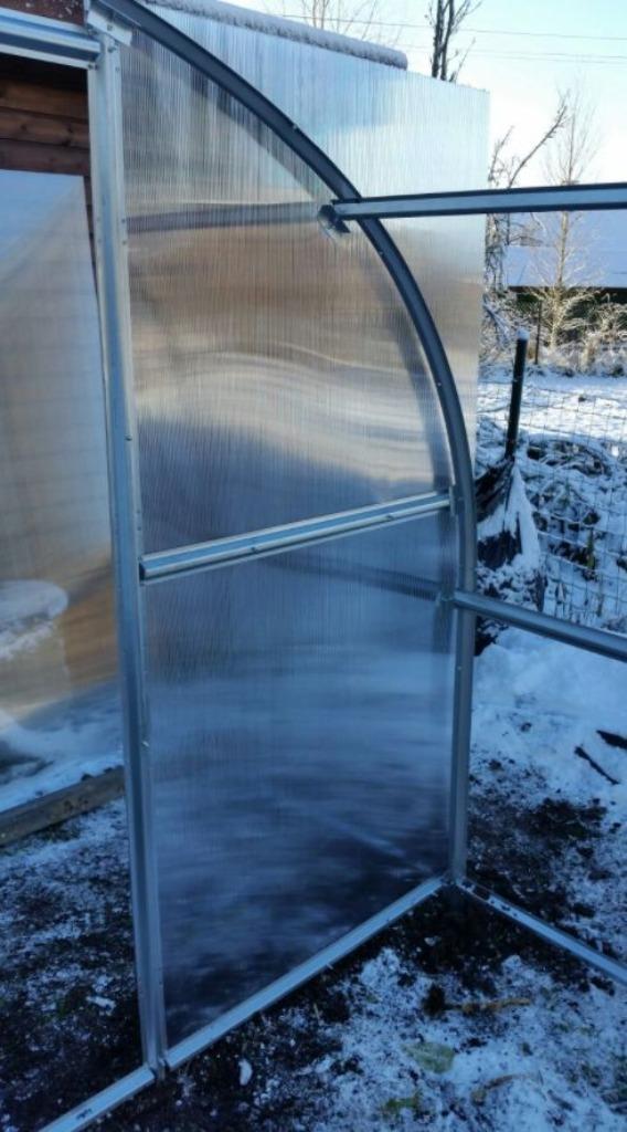 Tunnelkas Calla 3x vanaf 2M 4 of 6 mm polyplaten broeikas, Tuin en Terras, Staal, Polycarbonaat, Verzenden, Kweekkas