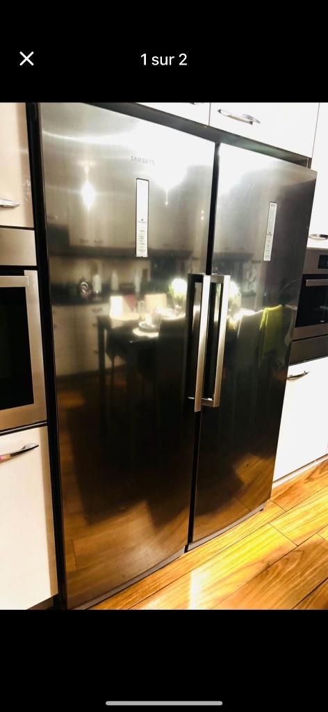 Koelkast en diepvries kast, Elektronische apparatuur, Koelkasten en IJskasten, Ophalen, Gebruikt, Met aparte vriezer, 160 cm of meer