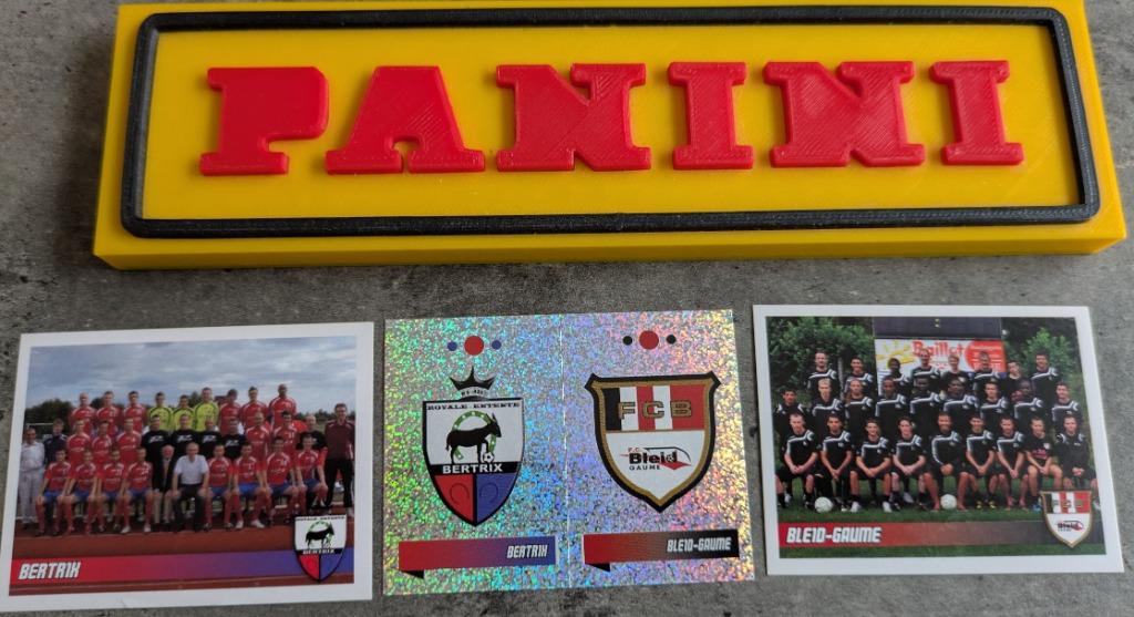 PANINI FOOTBALL 2011 nos  521/2/3/524 BERTRIX/bleid gaume, Envoi, Neuf