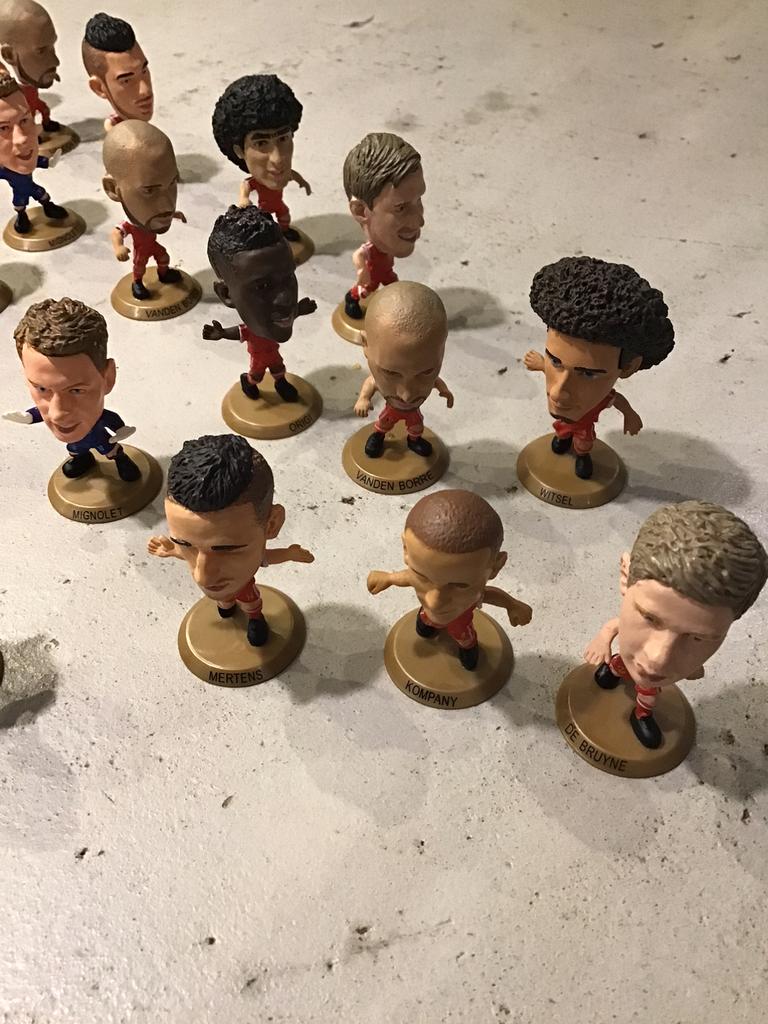 Figuren , voetbal , rode duivels, Verzamelen, Ophalen of Verzenden, Zo goed als nieuw